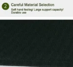 Folding Camping Bench Chair – Black - Image 6